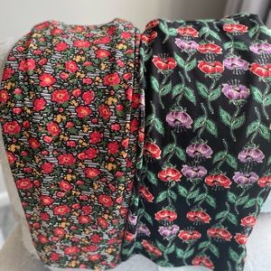 2 LulaRoe floral Pencil Skirts